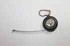 Rare Vintage Firestone Tire Key Chain Measuring Tape Advertisement Keyring