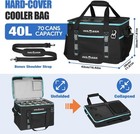Insmeer 40l Soft Cooler Bag Hard Shell 70 Can Leakproof Beach Camping Tote