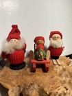 Ljungstroms Of Sweden Tomte Handmade Wooden Figures Lot Of 11