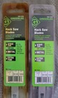 Lot Of 2 Greenlee 5pk 12  Medium 32 Tpi Bi-metal Hacksaw Blade  333-1232