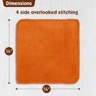 50 Pcs Shop Towels Cotton Rags 14x14 Inch Commercial Grade Orange Wash Cloth