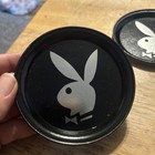 Vintage Metal Works Playboy Bunny Set Of 4 Coaster   Ashtray New 2001