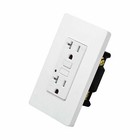 10pk Gfci Outlet 20 Amp With Led Indicator Wall Plate Weather Resistant
