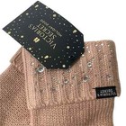Victoria s Secret Bling Gem Sparkle Knit Soft Gloves Mittens Pink Os    25 Nwt