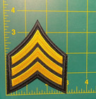 Sergeant Rank Patch 3 5  Tall Chevron Police Patch 3 Stripe Sergeant Stripes