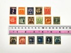 Postage Stamps El Salvador 1896 Architecture Boats Ships Set 17 Pcs Mh