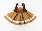 Dress Traditional German Brown 18  Doll Clothes Fits American Girl Dolls