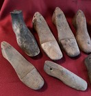 Antique Wooden Cobbler Shoe Molds Lot Of 12  Adult And Children Sizes
