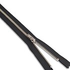 5 Inch Metal Nickel Pant Zipper Black 5    Silver Brass Metal Heavy Duty Zipper   