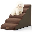 Dog Stairs For High Bed 22 6  H  Small Dog Step For 15 7x33x22 6in Brown 5