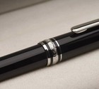 Montblanc Meisterst  ck 164 Ballpoint Pen     Platinum-coated Metal Finish  Authen