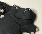 Vintage Retro Hippo Hippopotamus Chalk Chalkware Wall Plaque Hand Painted