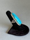 Vintage Navajo Sterling Silver With Turquoise Ring  Size 7