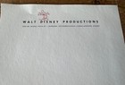 Rare Original Walt Disney s Productions Un-used Letterhead Stationary 13 Movie