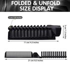 10 Pcs Portable Travel Folding Comb Brush Combo 10 Count  pack Of 1   Black 