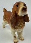 Springer Spaniel Dog Figurine Brown Ceramic Vintage 5  Tall