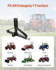 Vevor 3 Point Trailer Hitch With 2 In Receiver  3pt Quick    25 98  lx 17 72  h 