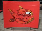 New Pirana Joe Fish Decal 4  X 3  Surface Mount Sticker - Barbados - Caribbean