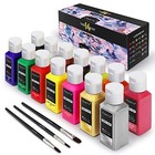  Permanent Soft Fabric Paint Set For Clothes 14 Colors 60ml Textile T-shirt 