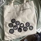 Ebay Logo Canvas Tote Bag Natural  ebay Things People Love   New 14h X 15w