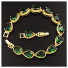 Vintage 3pc Lot Xmas Gift Green Citrine Yellow Gold Bracelet Earrings Necklace