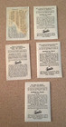 5 Vintage Lanella 1936 Olympics Berlin Germany Cigarette Cards Horse Jumping Etc