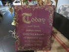 Antique Painted Gold Lettering Victorian Sign Scripture Ornate And Beautiful