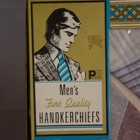 Vintage Men   s Handkerchief Set     Nos Open Box     Fine Quality     Paris Brand 