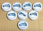 Lot 8 Different Bigfoot Beer Bottle Cap Caps Rubber Backed 2009 - 2015   26