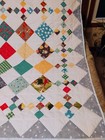 Handmade Quilted Blue Baby Boy Quilt 