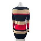 Marks   Spencer Multicolor Knit Striped Long Sleeve Mini Bodycon Sweater Dress S