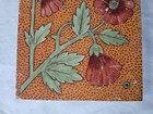 Charming Antique 6 Inch Hand Painted Arts   Crafts Tile   g 