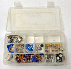 Assortment Of 100 Trimmer  Potentiometers In Clear Box  New