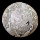 Double Struck Very Old Irish Coin Majorly Off Center Error Coin  ---   922k