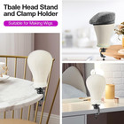 23 Inch Wig Head wig Stand With Head canvas Mannequin Head For Wigs manikin H   