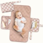 Portable Waterproof Baby Changing Pad   Compact Travel Diaper Mat With Wipes Poc