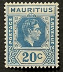 Travelstamps  1938 Mauritius Stamps Scott  217 - 20 Cent Kgvi Mint  Mogh