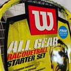 Wilson Hornet Titanium Racquetball Set Racquet Balls Gym Sack New Read Descript