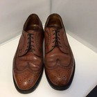 Johnston   Murphy Aristocraft Mens Size 10 5 D b Brown Pebble Leather Long Wing