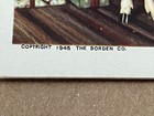 1945 Borden s Milk Advertising Ink Blotter Cows Near Mint   Vintage Wwii Era L  