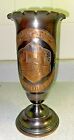 Souvenir Cup Large Early Israel Brass Copper Jewish Judaica Jerusalem Scenes Wow