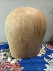 Vintage Wooden Millinery Hat Block 122 Size 57 Antique Wig Form Deep Dome Mold