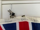 Vintage Royal Navy Union Jack   St Georges Zephyr Flag 1989 Marked 4 Berth