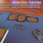 Citadel Black Mtg Reversible Metal Mana Tokens Coins 30 Pieces With Pouch