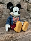 Vintage Walt Disney Mickey Mouse Wind Up Musical Doll Porcelain W Orig Price Tag