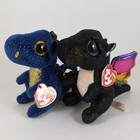 Ty Beanie Boos Dragons Anora   Saffire Plush Stuffed With Tags  lot Of 2 