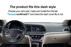 Fcovergurus Dash Cover Mat Fit For Hyundai Elantra Sedan  black  F122 Fexf122