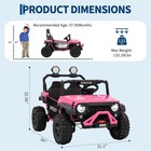 2 Seater Ride-on Truck 24v Kids Electric Car 4wd Battery Power Black With Remote