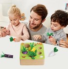 New Wooden Montessori Vegetable Learning Toys For Kids children toddler With   