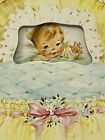 Vintage Nos 1960 Baby   s First Diary Picture Album Book Blue Birds In Box Regal